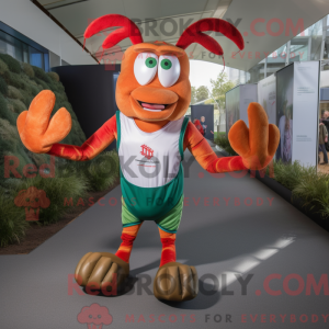 Olive Lobster mascot...