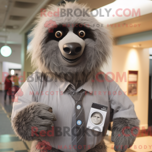 Grå kæmpe dovendyr maskot...