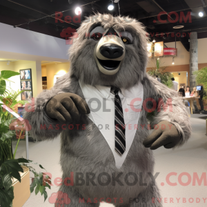 Grå kæmpe dovendyr maskot...