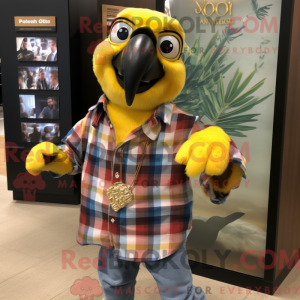 Personaggio mascotte Ara d...