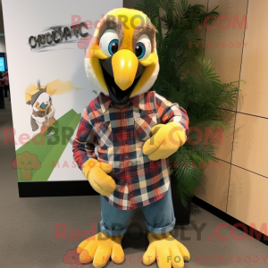 Personaggio mascotte Ara d...