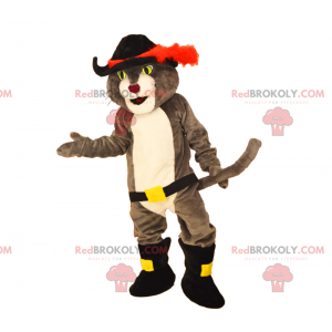 Cat mascot boot with a sword - Redbrokoly.com