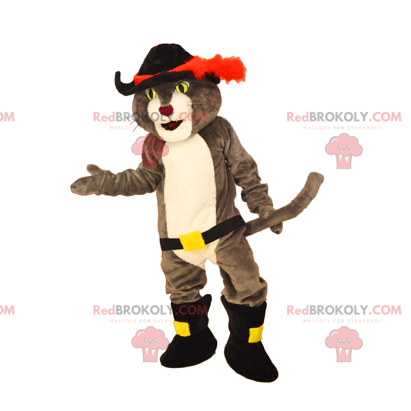 Cat mascot boot with a sword - Redbrokoly.com
