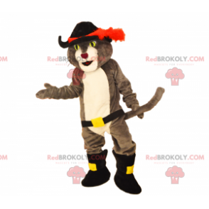 Cat maskot støvle med et sværd - Redbrokoly.com