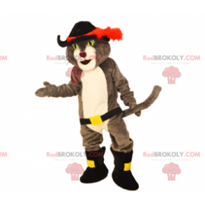 Stivale mascotte gatto con una spada - Redbrokoly.com