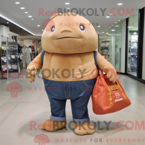 Peach Glyptodon maskot...
