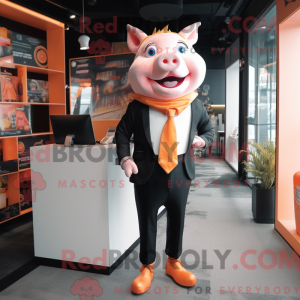 Peach Pig-maskotdraktfigur...