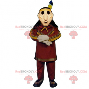 Mascota del jefe de la tribu nativa americana - Redbrokoly.com