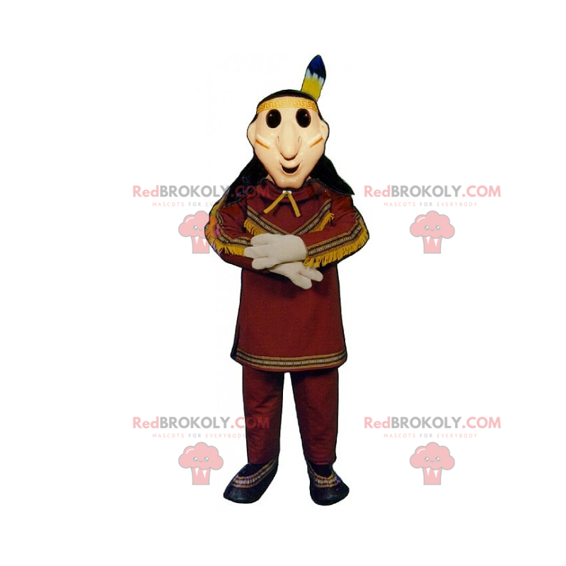 Mascote Chefe da Tribo Nativa Americana - Redbrokoly.com Mascote Chefe da Tribo Nativa Americana - Redbrokoly.com