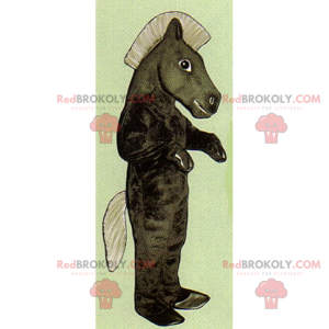 Horse mascot with large mane - Redbrokoly.com