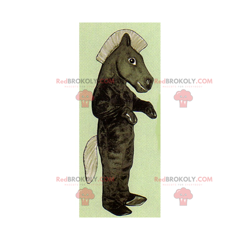 Maskot koně s velkou hřívou - Redbrokoly.com Maskot koně s velkou hřívou - Redbrokoly.com