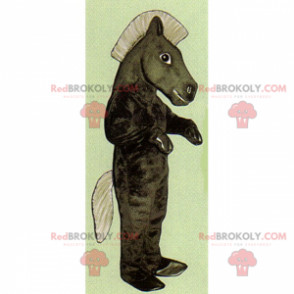 Maskotka konia z dużą grzywą - Redbrokoly.com