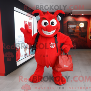 Red Devil maskotdraktfigur...