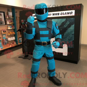 Teal Gi Joe máscara de...