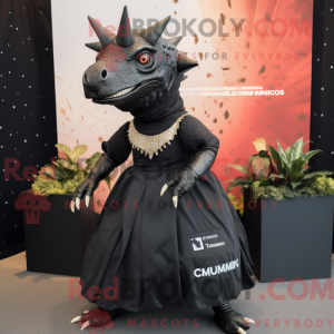 Svart Stegosaurus...