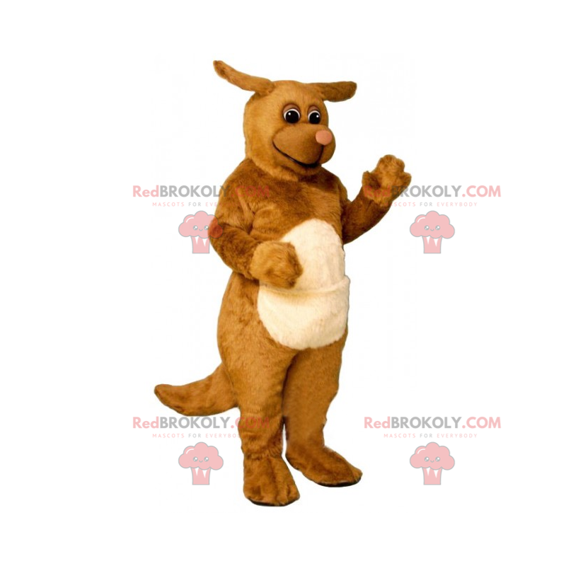 Mascote cachorro marrom com orelhas pequenas - Redbrokoly.com Mascote cachorro marrom com orelhas pequenas - Redbrokoly.com