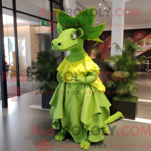 Limegrønn Triceratops...