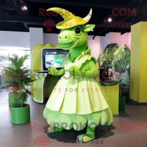 Limegrønn Triceratops...