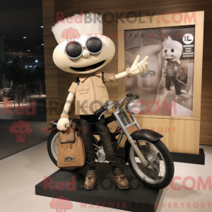 Beige But mascottekostuum...