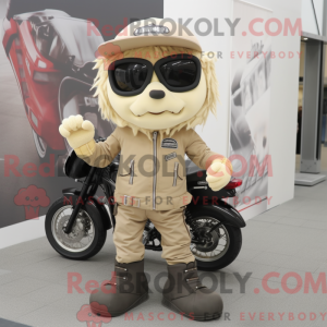 Disfraz de mascota Beige...