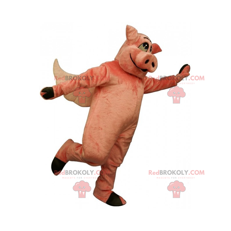 Mascote porco com asas - Redbrokoly.com Mascote porco com asas - Redbrokoly.com