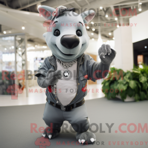 Mascotte de Tapir gris...