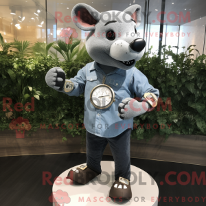 Mascotte de Tapir gris...