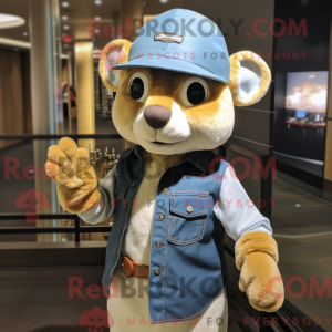 Gold Hermelin maskot...