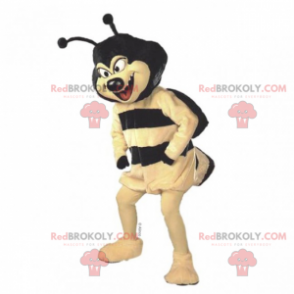 Bee mascot with a black head - Redbrokoly.com