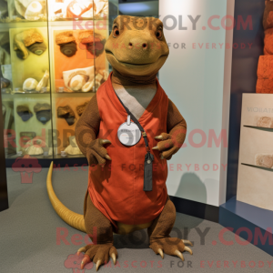 Rust Komodo Dragon mascot...