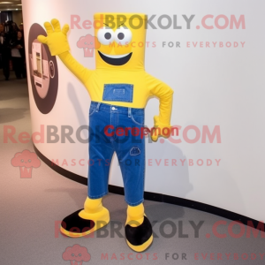 Gold Camera maskot kostume...