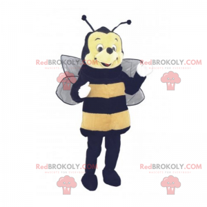 Včelí maskot s kulatým obličejem - Redbrokoly.com