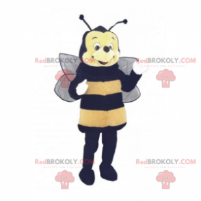 Bee maskot med et rundt ansikt - Redbrokoly.com