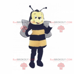 Bi-maskot med et rundt ansigt - Redbrokoly.com