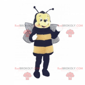 Mascotte dell'ape con una faccia rotonda - Redbrokoly.com