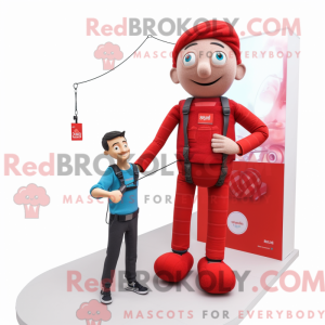 Red Tightrope Walker maskot...
