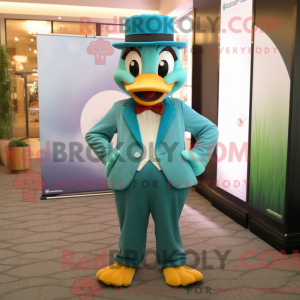 Costume mascotte de Teal...