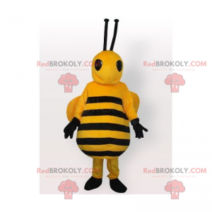 Bienenmaskottchen mit langen Antennen - Redbrokoly.com