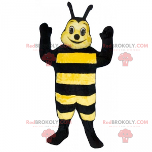Bee mascot with small antennae - Redbrokoly.com