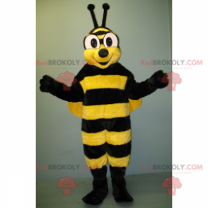 Včelí maskot s velkýma očima as úsměvem - Redbrokoly.com