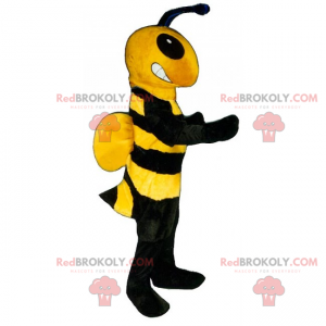 Bienenmaskottchen mit kleinen Flügeln - Redbrokoly.com