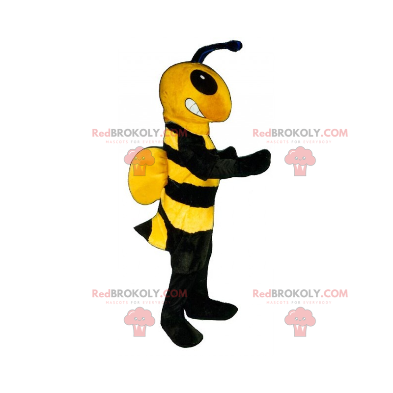 Bee maskot med små vinger - Redbrokoly.com