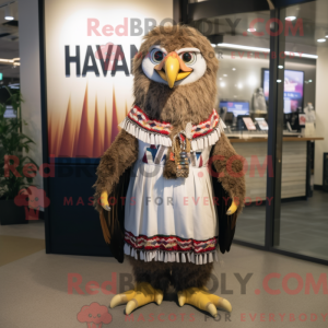 Hawk maskot drakt karakter...