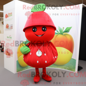 Red Lemon-mascottekostuum...