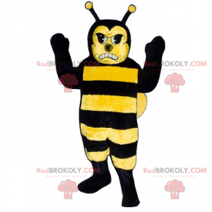 Mascota abeja enojada - Redbrokoly.com