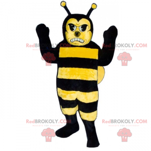 Mascote abelha zangada - Redbrokoly.com