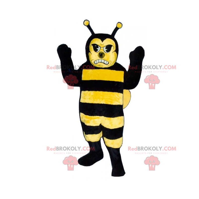 Mascotte d'abeille en colère - Redbrokoly.com
