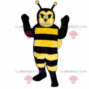 Mascota abeja enojada - Redbrokoly.com