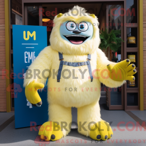 Costume de mascotte de yéti...