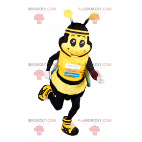 Mascotte d'abeille en tenue de course - Redbrokoly.com